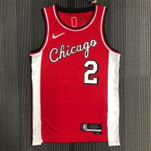 Chicago Bulls City Edition  Red #2 BALL 1:1 Quality NBA  Season Jerseys  2022