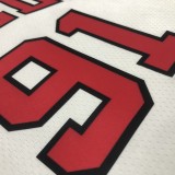 Chicago Bulls White #91 RODMAN  CARUSO 1:1 Quality NBA  Season Jerseys  75 Year