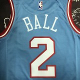 Chicago Bulls Blue #2 BALL 1:1 Quality NBA  Season Jerseys