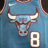 Chicago Bulls Blue #8 LAVINE 1:1 Quality NBA  Season Jerseys