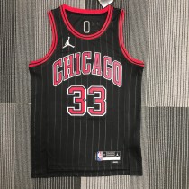 Chicago Bulls Black #33 PIPPEN 1:1 Quality NBA  Season Jerseys  75 Year