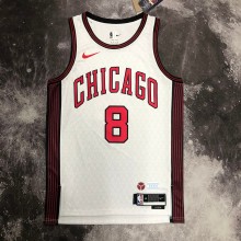 Chicago Bulls City Edition  White  #8  LAVINE 1:1 Quality NBA  Season Jerseys  2023