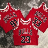 Chicago Bulls Red #33 PIPPEN 1:1 Quality NBA  Season Jerseys  1998
