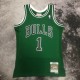 Retro Chicago Bulls  Green  #1 ROSE 1:1 Quality NBA  Season Jerseys 2008-2009