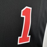 Chicago Bulls Black City Edition #1 ROSE 1:1 Quality NBA  Season Jerseys 2024