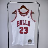 Chicago Bulls White #23 JORDAN 1:1 Quality NBA  Season Jerseys  1998