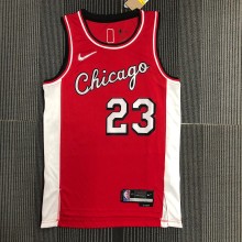 Chicago Bulls City Edition  Red #23 JORDAN 1:1 Quality NBA  Season Jerseys  2022