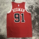 Chicago Bulls Red #91 RODMAN 1:1 Quality NBA  Season Jerseys  2023