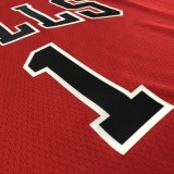 Chicago Bulls Red #1 ROSE 1:1 Quality NBA  Season Jerseys  75 Year