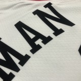 Chicago Bulls White #91 RODMAN  CARUSO 1:1 Quality NBA  Season Jerseys  75 Year