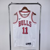 Chicago Bulls White  #11 DEROZAN  1:1 Quality NBA  Season Jerseys  2023