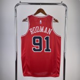 Chicago Bulls Red #91 RODMAN 1:1 Quality NBA  Season Jerseys  2023