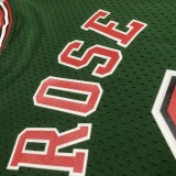 Retro Chicago Bulls  Green  #1 ROSE 1:1 Quality NBA  Season Jerseys 2008-2009