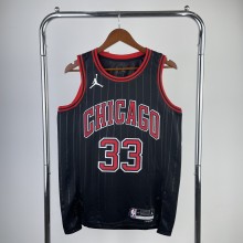 Chicago Bulls Black #33 PIPPEN 1:1 Quality NBA  Season Jerseys  2023