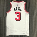 Chicago Bulls White #3 WADE 1:1 Quality NBA  Season Jerseys  75 Year