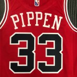 Chicago Bulls Red #33 PIPPEN 1:1 Quality NBA  Season Jerseys  75 Year