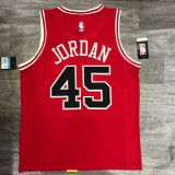Chicago Bulls Red #45 JORDAN 1:1 Quality NBA  Season Jerseys