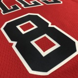 Chicago Bulls Red #8 LAVINE 1:1 Quality NBA  Season Jerseys  75 Year