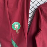 Morocco  Windbreaker Sets With pants  Red 1:1 Quality Soccer Jersey  26-27 (2026)