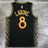 Chicago Bulls City Edition  Black #8 LAVINE 1:1 Quality NBA  Season Jerseys  2021