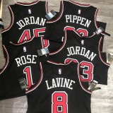 Chicago Bulls Black #33 PIPPEN 1:1 Quality NBA  Season Jerseys