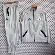 Algeria Windbreaker Sets With pants  Grey 1:1 Quality Soccer Jersey  26-27 (2026)
