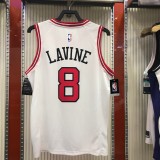 Chicago Bulls White #8 LAVINE WADE 1:1 Quality NBA  Season Jerseys
