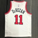 Chicago Bulls While #11 DEROZAN 1:1 Quality NBA  Season Jerseys