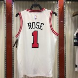 Chicago Bulls White #1 ROSE  1:1 Quality NBA  Season Jerseys