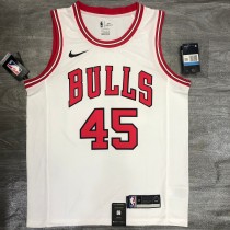 Chicago Bulls White #45 JORDAN 1:1 Quality NBA  Season Jerseys