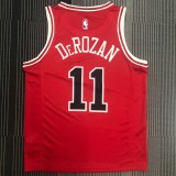 Chicago Bulls Red #11 DEROZAN 1:1 Quality NBA  Season Jerseys