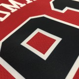 Chicago Bulls Red #91 RODMAN 1:1 Quality NBA  Season Jerseys  75 Year