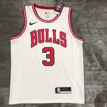 Chicago Bulls White #3 WADE 1:1 Quality NBA  Season Jerseys