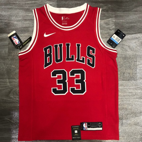 Chicago Bulls Red #33 PIPPEN 1:1 Quality NBA  Season Jerseys