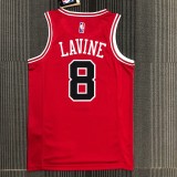 Chicago Bulls Red #8 LAVINE 1:1 Quality NBA  Season Jerseys  75 Year