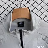 Algeria Windbreaker Sets With pants  Grey 1:1 Quality Soccer Jersey  26-27 (2026)