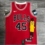 Chicago Bulls Red #45 JORDAN 1:1 Quality NBA  Season Jerseys