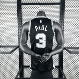 San Antonio Spurs Black #3 PAUL  1:1 Quality NBA  Season Jerseys 2023