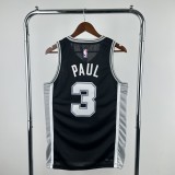 San Antonio Spurs Black #3 PAUL  1:1 Quality NBA  Season Jerseys 2023