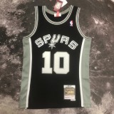 San Antonio Spurs Retro Black #10 RODMAN 1:1 Quality NBA  Season Jerseys 1993-1994