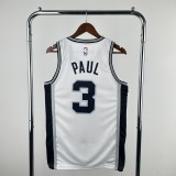 San Antonio Spurs White #3 PAUL  1:1 Quality NBA  Season Jerseys