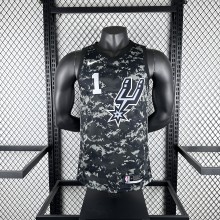 San Antonio Spurs camouflage #1 WEMBANYAMA 1:1 Quality NBA  Season Jerseys