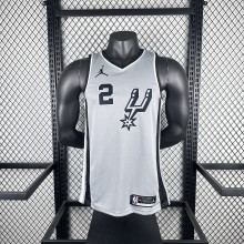 San Antonio Spurs Grey #2 LEONARD 1:1 Quality NBA  Season Jerseys 2021