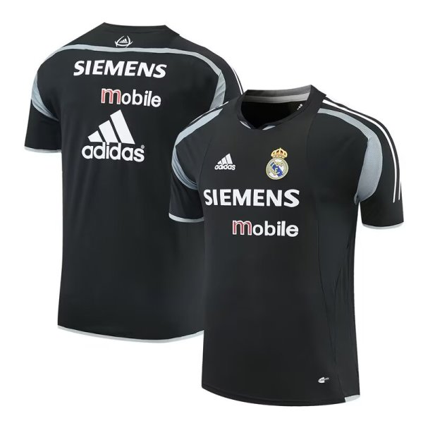 Retro Real Madrid Training Black  Fans 1:1 Quality Soccer Jersey 2004-2005