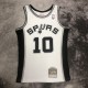 San Antonio Spurs Retro White #10 RODMAN 1:1 Quality NBA  Season Jerseys 1993-1994