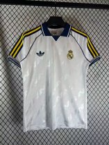 Retro Real Madrid  Polo Fans White 1:1 Quality Soccer Jersey  25-26