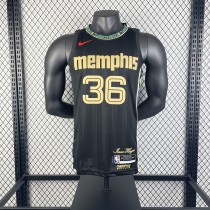 Memphis Grizzlies stripe Black #36 SMART 1:1 Quality NBA Jerseys 2023