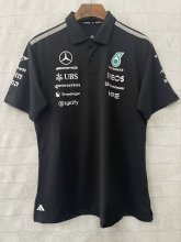F1 Mercedes-Benz POLO  Black Short Sleeve Racing Suit 2026