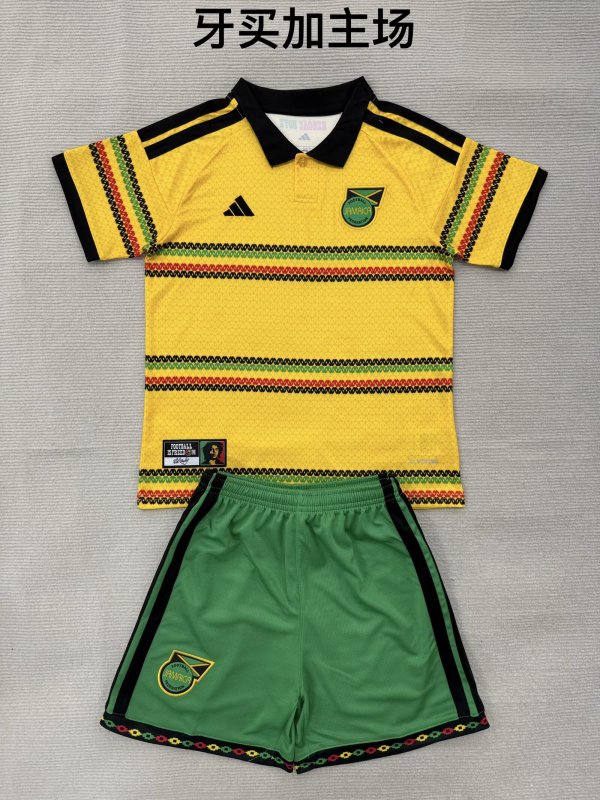 Jamaica （Kids and  Man）Fans  (16-2XL ) 1:1 Quality Soccer Jersey  26-27 （2026）