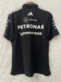 F1 Mercedes-Benz POLO  Black Short Sleeve Racing Suit 2026